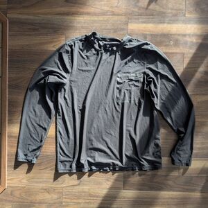 Outerknown Charcoal Long Sleeve Tee
